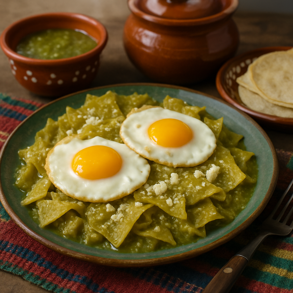 Chilaquiles Verdes con Huevos, Como Siempre