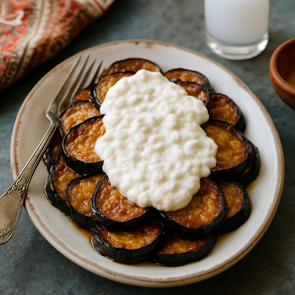 Patlıcan Kızartması with Garlic Yogurt
