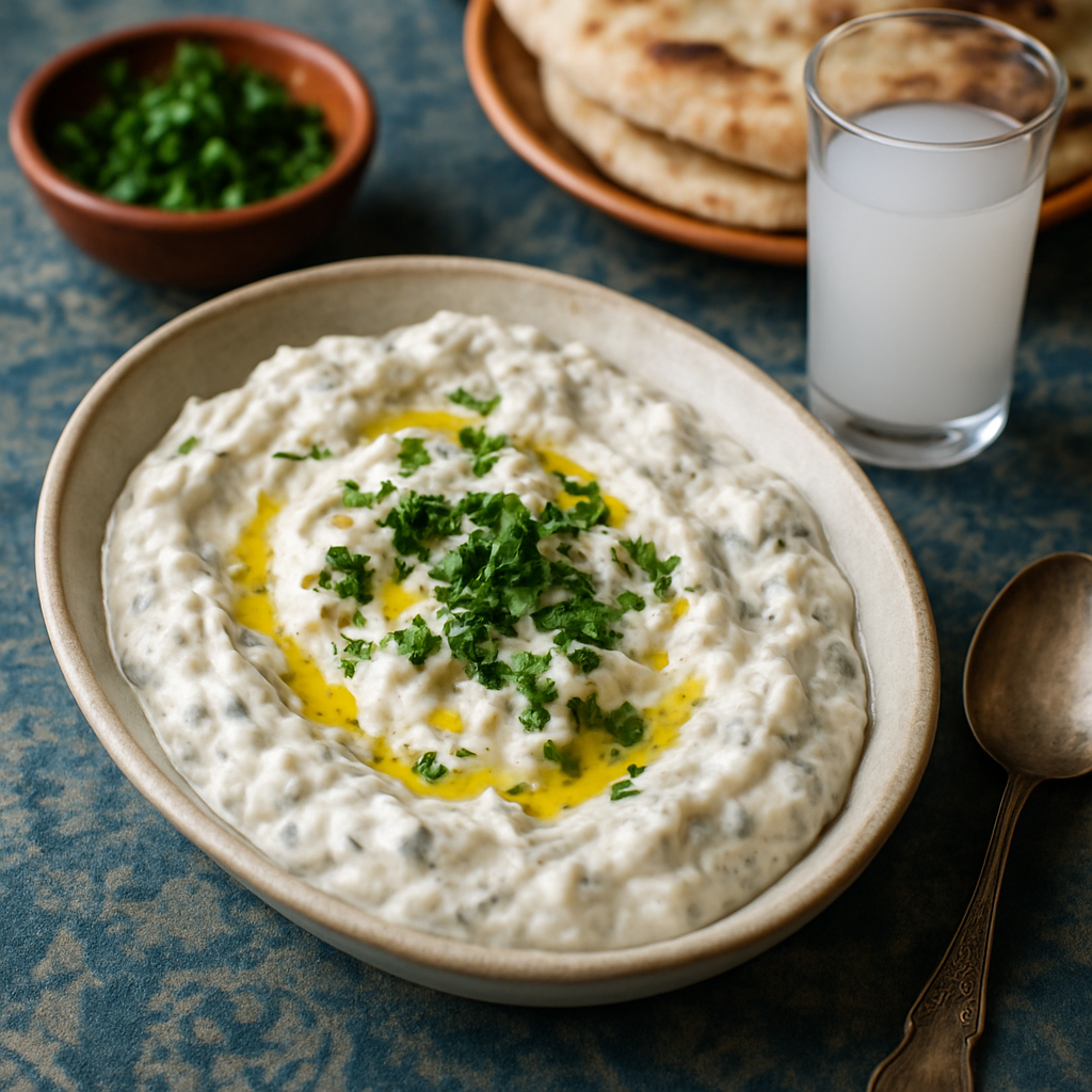 Patlıcan Salatası — Charred Eggplant with Yogurt and Garlic