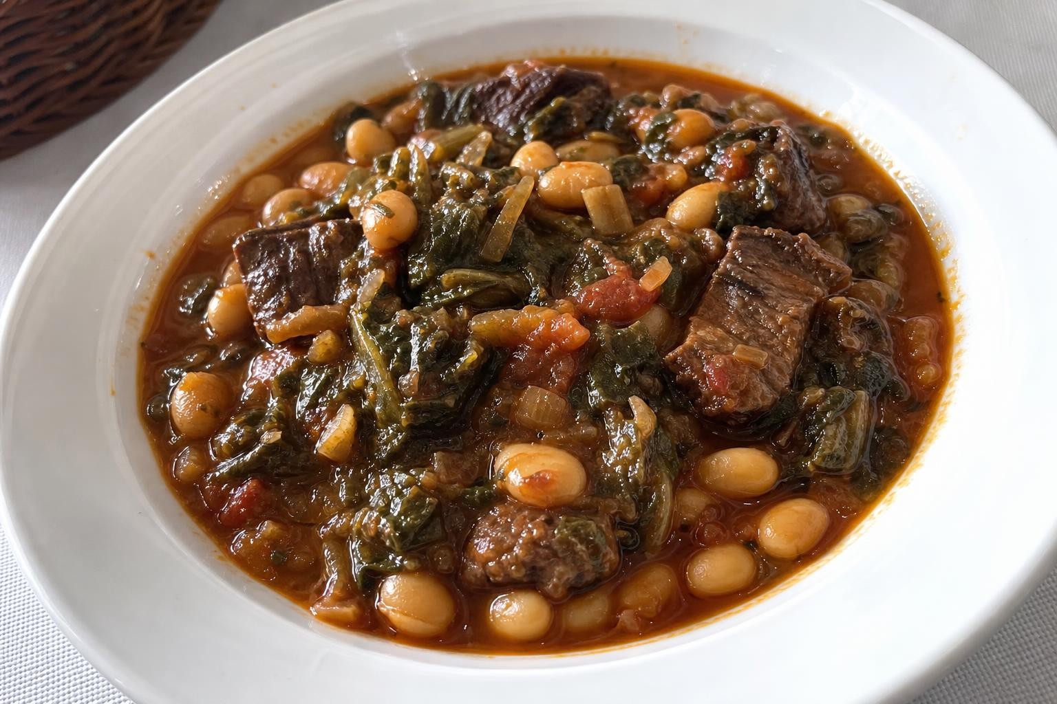 Cretan Beef and Bean Stew