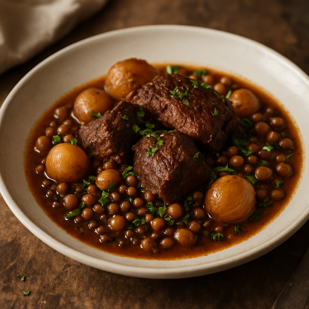 Stifado me Legumes: My Athenian Braised Beef